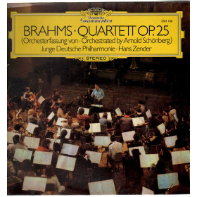 Brahms / Zender / Junge Deutsche Lp Quartett Op. 25 Orchesterfassung von Nuovo Brahms / Zender / Junge Deutsche Lp Quartett Op. 25 Orchesterfassung von Nuovo