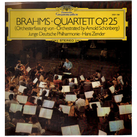 Brahms / Zender / Junge Deutsche Lp Quartett Op. 25 Orchesterfassung von Nuovo