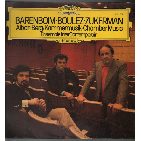 Berg / Barenboim / Boulez / Zukerman  ‎Lp Kammermusik • Chamber Music Nuovo