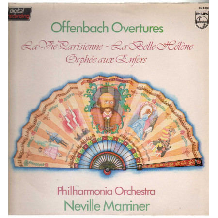 Philharmonia Orchestra Neville Marriner Lp Offenbach Ouvertures / Philips ‎Nuovo