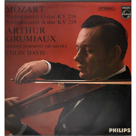 Mozart Grumiaux Davis London Symphony Lp Violinkonzert G-dur KV 216 A-dur KV 219