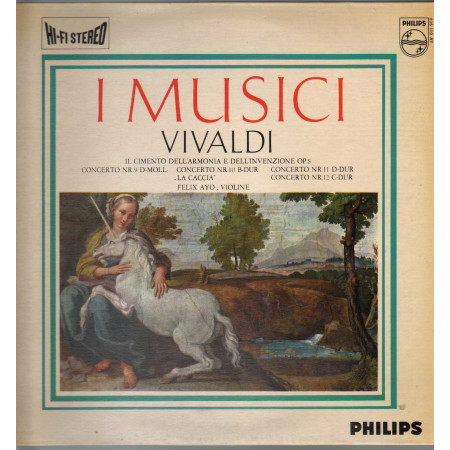 Vivaldi I Musici F Ayo ‎Lp Il Cimento Dell'Armonia E Dell'Invenzione Op.8 N 9-12