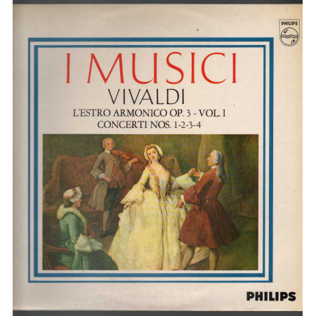 Vivaldi I Musici ‎Lp L'Estro Armonico Op.3 Vol.1 - Concerti Nos 1-2-3-4 Philips