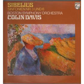 Sibelius Boston Symphony Orchestra Colin Davis Lp Sinfonien Nr. 3 Und 6 Philips Sibelius Boston Symphony Orchestra Colin Davis Lp Sinfonien Nr. 3 Und 6 Philips