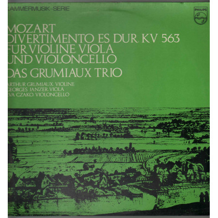 Mozart Grumiaux ‎Lp Divertimento In E Flat Major K 563 For Violin Viola Cello