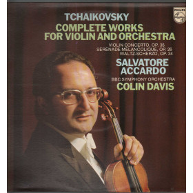 Tchaikovsky Accardo BBC Symphony Davis Lp Complete Works For Violin - Orchestra Tchaikovsky Accardo BBC Symphony Davis Lp Complete Works For Violin - Orchestra