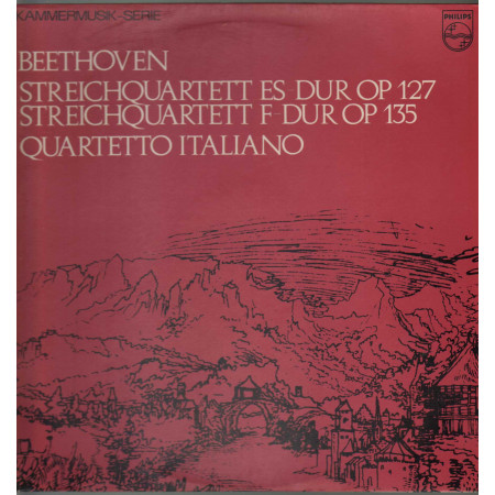 Beethoven Quartetto Italiano ‎Lp Streichquartett Es-Dur Op 127 / F-Dur Op 135