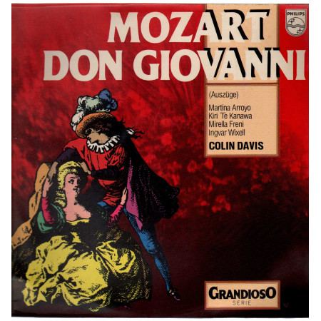 Mozart Davis Arroyo Kanawa M Freni I Wixell ‎Lp Don Giovanni Auszuge Grandioso