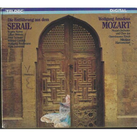 Mozart, Nikolaus Harnoncourt 3CD Die Entführung Aus Dem Serail / TELDEC – 8.35673 Sigillato