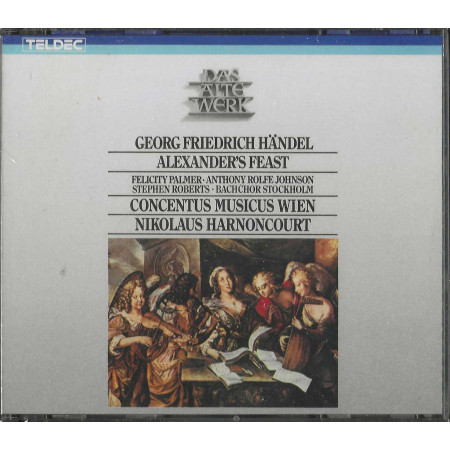 Händel, Nikolaus Harnoncourt 2CD Alexander's Feast / Teldec – 8.35671 Sigillato
