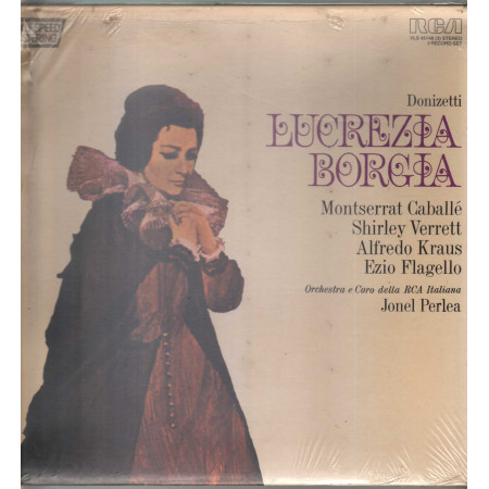 Donizetti M Caballe S Verrett A Kraus E Flagello J Perlea 3 Lp Lucrezia Borgia