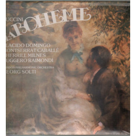 Puccini Domingo Caballe Milnes Raimondi Solti London Philharmonic 3 Lp La Boheme Puccini Domingo Caballe Milnes Raimondi Solti London Philharmonic 3 Lp La Boheme