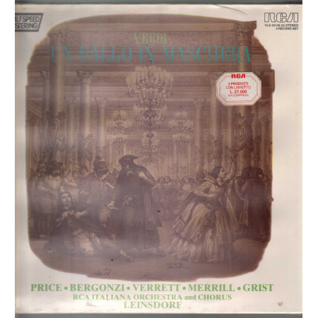 Verdi E Leinsdorf / RCA Italiana Orchestra - Chorus 3 Lp Un Ballo In Maschera