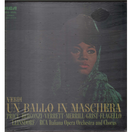 Verdi Leinsdorf RCA Italiana Symphony Orchestra Chorus ‎Lp Un Ballo In Maschera