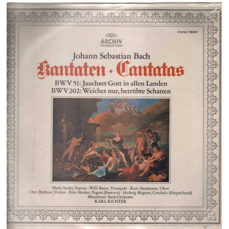 Bach Stader Richter Lp BWV 51 Jauchzet Gott In Allen Landen BWV 202 Weichet Nur