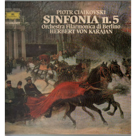 Piotr Ciaikovski Herbert von Karajan Orchestra Berlino Lp Sinfonia N. 5 Piotr Ciaikovski Herbert von Karajan Orchestra Berlino Lp Sinfonia N. 5