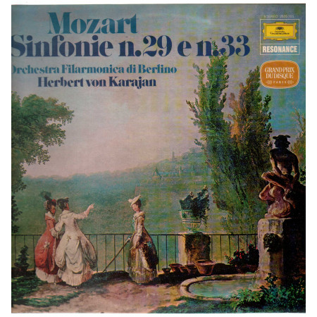 Mozart Karajan Orchestra Filarmonica Berlino Lp Sinfonie N 29 E N 33 Deutsche