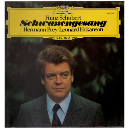 F Schubert H Prey L Hokanson Lp Vinile Schwanengesang Deutsche Grammophon  Nuovo