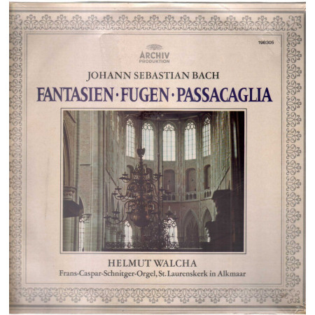 Bach Helmut Walcha Lp Fantasien • Fugen • Passacaglia Archiv Produktion 198 305