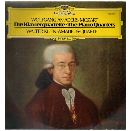 Mozart W Klien Amadeus-Quartet Lp Die Klavierquartette • The Piano Quartets