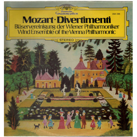 Mozart - Blaservereinigung Der Wiener Philharmoniker ‎Lp Divertimenti Deutsche