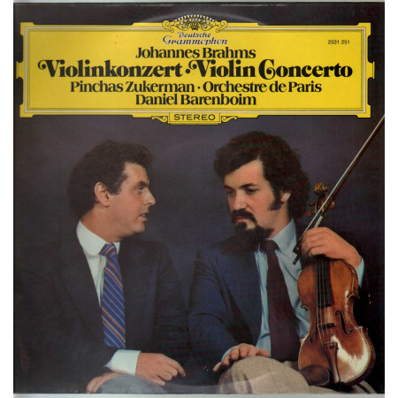 Brahms Zukerman De Paris D Barenboim ‎Lp Violinkonzert Violin Concerto DG Nuovo