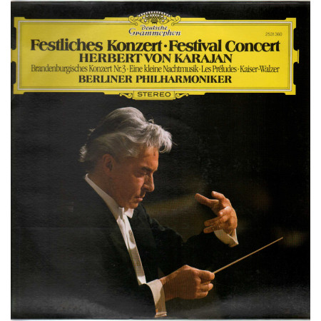 Karajan Berliner Philharmoniker ‎Lp Festliches Konzert Festival Concert DG Nuovo