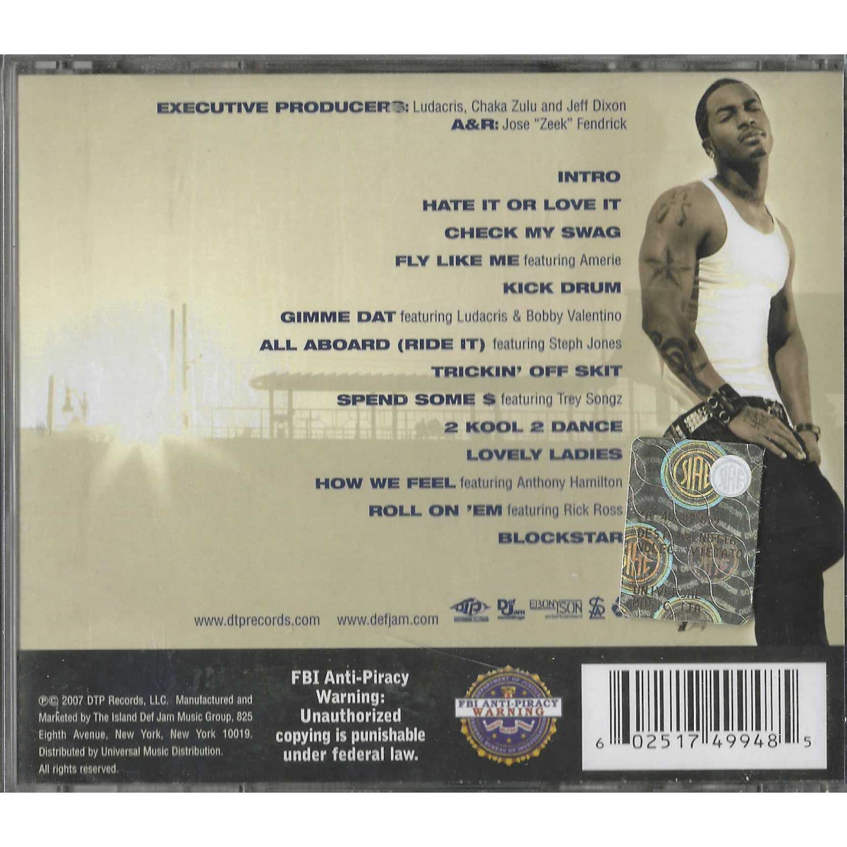 Chingy CD Hate It Or Love It / Def Jam Recordings – B001022702