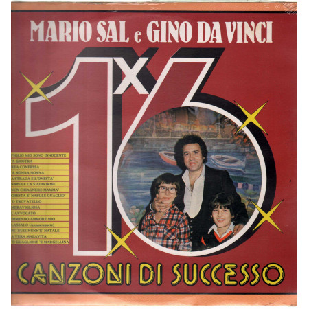 Mario Sal Gino Da Vinci Lp Vinile 16 Canzoni Di Successo / Discoring ‎Sigillato