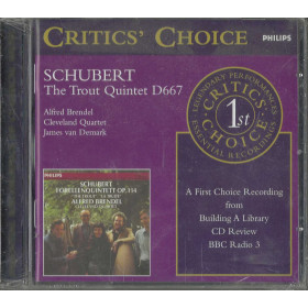 Critics' Choice, Schubert CD Piano Quintet, Op. 114 "Trout" / Philips – 4767283 Sigillato Critics' Choice, Schubert CD Piano Quintet, Op. 114 "Trout" / Philips – 4767283 Sigillato