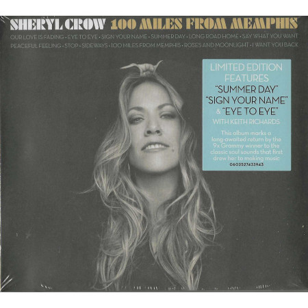 Sheryl Crow CD 100 Miles From Memphis / A&M Records – 0602527433943 Sigillato