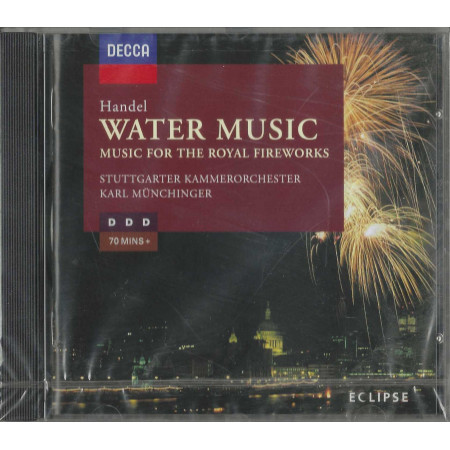 Händel CD Water Music, Music For The Royal Fireworks / Decca – 4482272 Sigillato