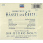 Fassbaender, Humperdinck CD Hänsel und Gretel / Decca – 4211112 Sigillato
