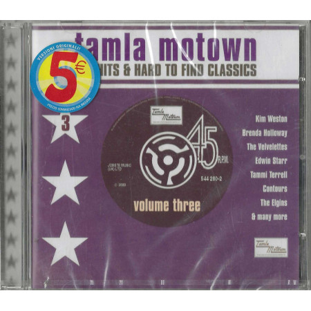 Various  CD Tamla Motown Big Hits & Hard To Find  Vol. 3 / Universal – 5442802 Sigillato
