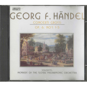Händel CD Concerti Grossi Op. 6 No's 1-5 / Allegro – 21012 Sigillato Händel CD Concerti Grossi Op. 6 No's 1-5 / Allegro – 21012 Sigillato