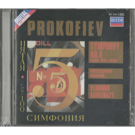 Prokofiev, Ashkenazy CD Symphony No. 5 - Dreams / Decca – 4173142 Sigillato