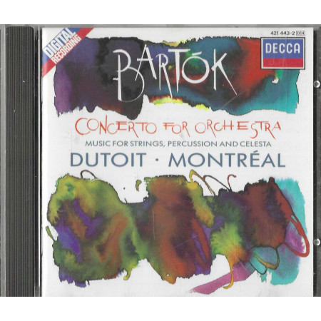 Bartók,  Dutoit, Montréal  CD Music For Strings / Decca – 4214432  Nuovo