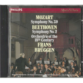 Frans Brüggen CD Mozart / Beethoven Symphony No. 2 & 39 / 4223892 Nuovo Frans Brüggen CD Mozart / Beethoven Symphony No. 2 & 39 / 4223892 Nuovo