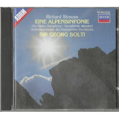 Strauss, Solti, Symphony Bayerischen CD  Eine Alpensinfonie Op.64 / Nuovo