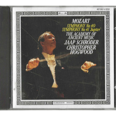 Mozart, Schröder, Hogwood CD Symphony No. 40 & 41, "Jupiter" / 4175572 Nuovo