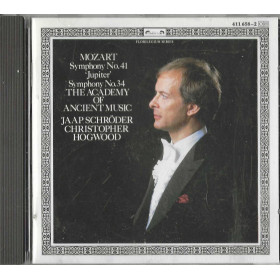 Mozart, Schroder, Hogwood  CD Symphony N. 34 & 41 Jupiter / 4116582 Nuovo Mozart, Schroder, Hogwood  CD Symphony N. 34 & 41 Jupiter / 4116582 Nuovo