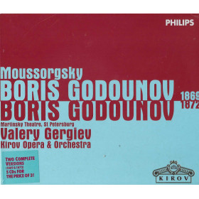 Mussorgsky, Gergiev CD Boris Godounov 1869 - 1872 / Philips – 4622302 Sigillato Mussorgsky, Gergiev CD Boris Godounov 1869 - 1872 / Philips – 4622302 Sigillato