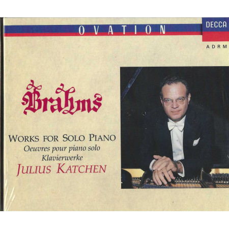 Brahms, Katchen CD Works For Solo Piano / Decca – 4300532 Sigillato