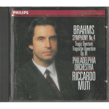 Brahms, Muti  CD Symphony N. 4, Tragic Overture / Philips – 4223372 Nuovo