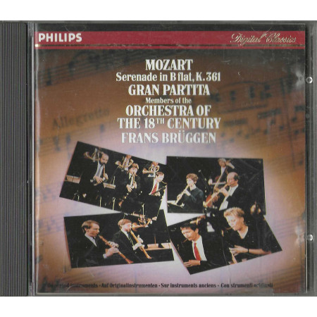 Mozart, Brüggen, Orchestra Of The 18th CD Serenade In B Flat K.361 /  Nuovo