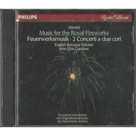 Händel, Gardiner  CD Music For The Royal Fireworks /  4111222 Nuovo