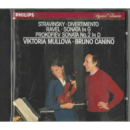 Stravinsky, Ravel, Prokofiev, Mullova, Canino CD Sonata G, N.2 D / Nuovo