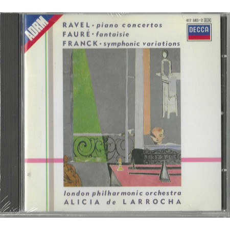 Ravel, Fauré, Franck, De Larrocha  CD Piano Concertos / 4175832 Sigillato
