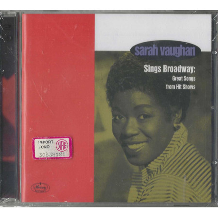 Sarah Vaughan CD Great Songs From Hit Shows / Verve – 5264642 Sigillato