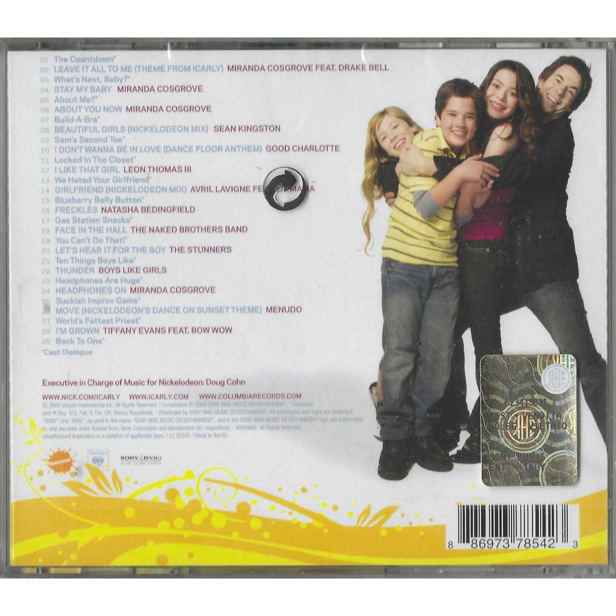 Various CD iCarly: Music From Inspired By The Hit TV Show /